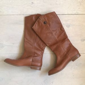 Tan/brown leather boots women’s 10
